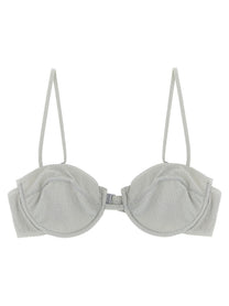 Mc2 Saint Barth Salina Bikini Top Silver