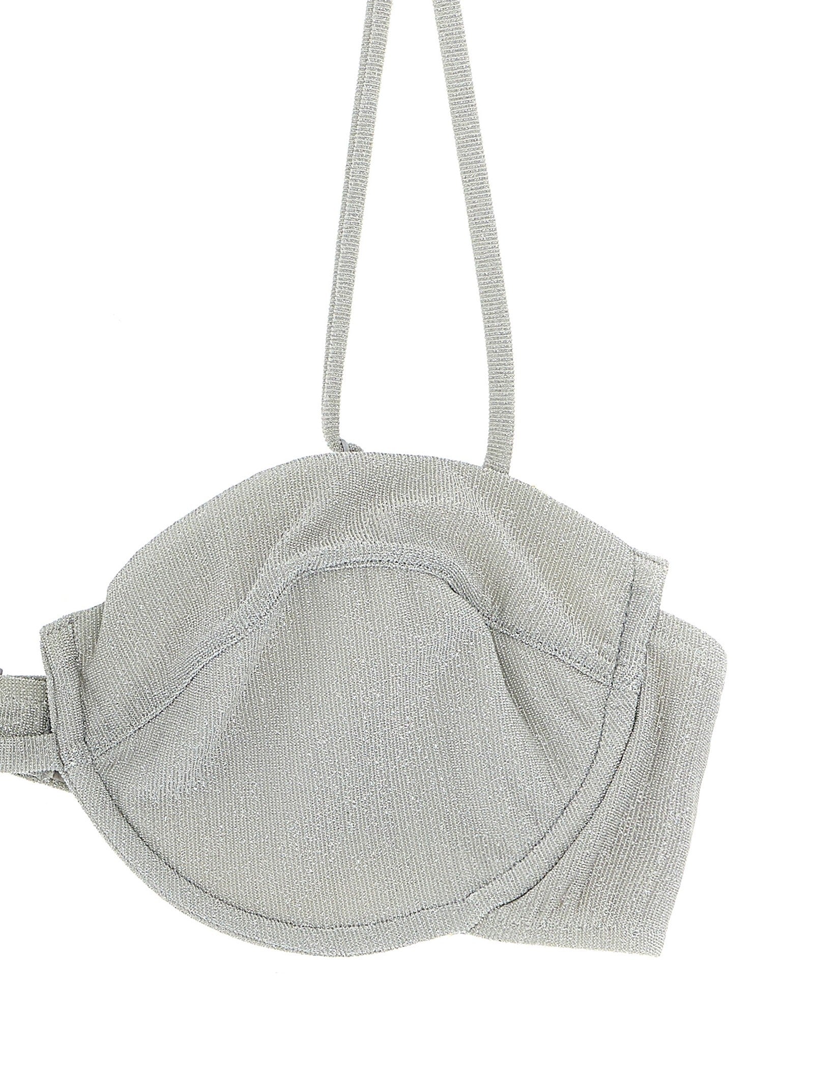 Mc2 Saint Barth Salina Bikini Top Silver