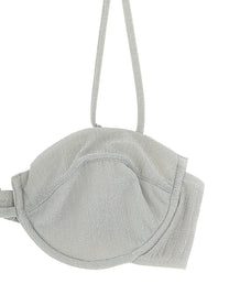 Mc2 Saint Barth Salina Bikini Top Silver