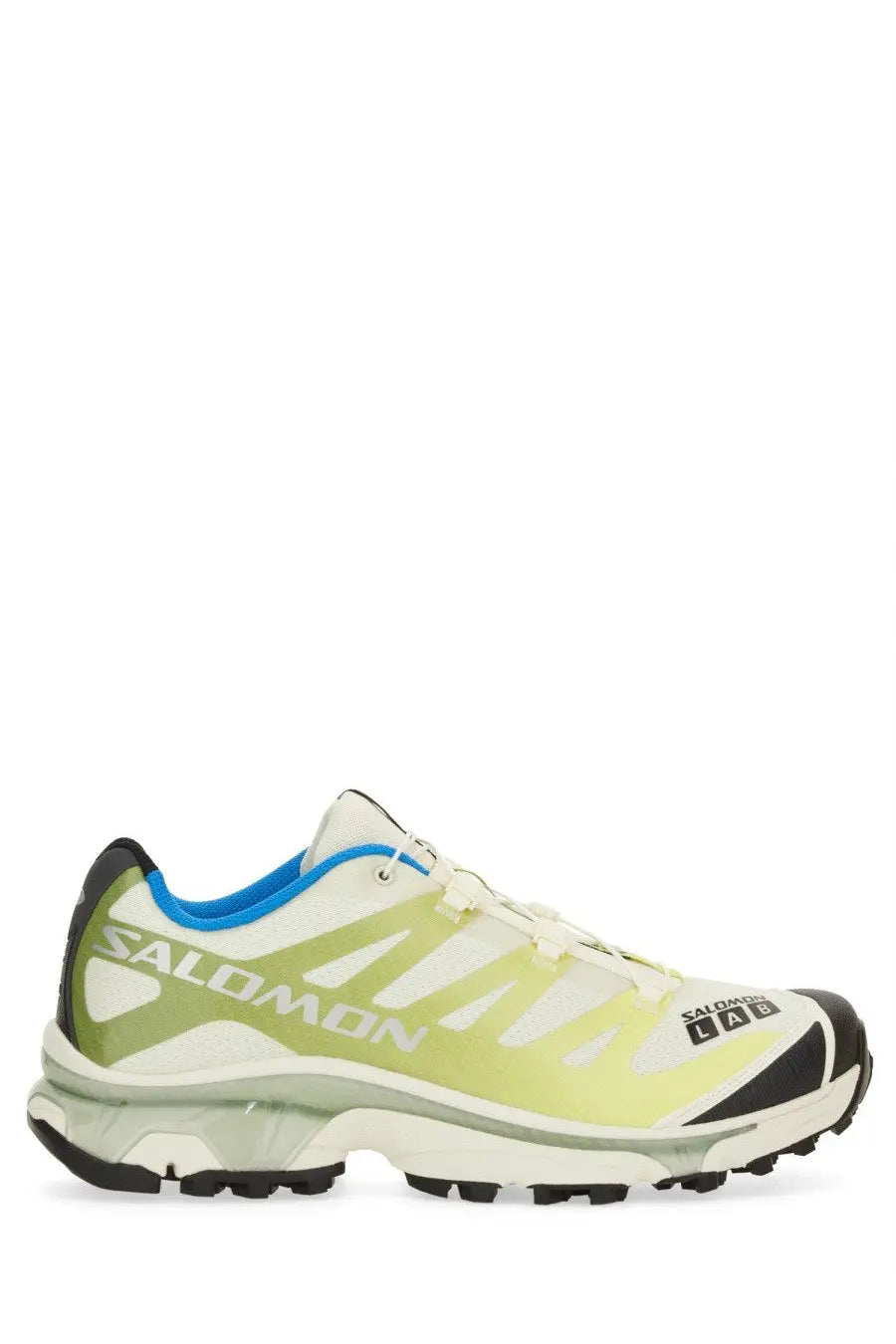 Salomon unisex sneaker xa pro 5 running shoe in lime green white and black with Salomon lab branding on the side
