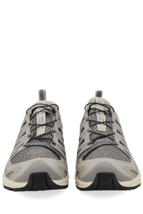 Salomon unisex sneaker XA Pro 3D Amphib gray trail running shoes with black laces and breathable mesh upper