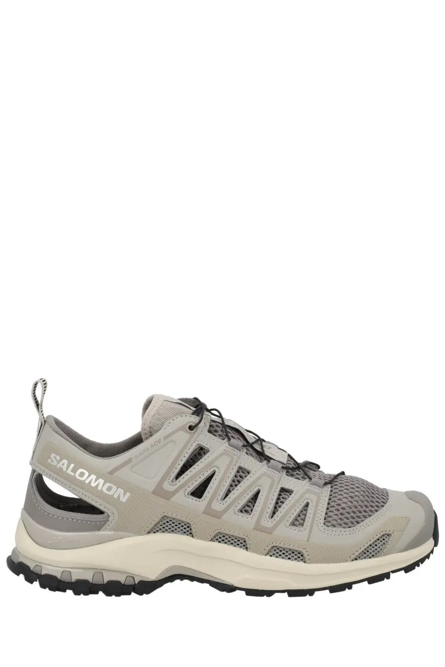 Salomon unisex sneaker xa pro 3d amphib multicolor trail running shoe with gray mesh synthetic overlays and rugged outsole