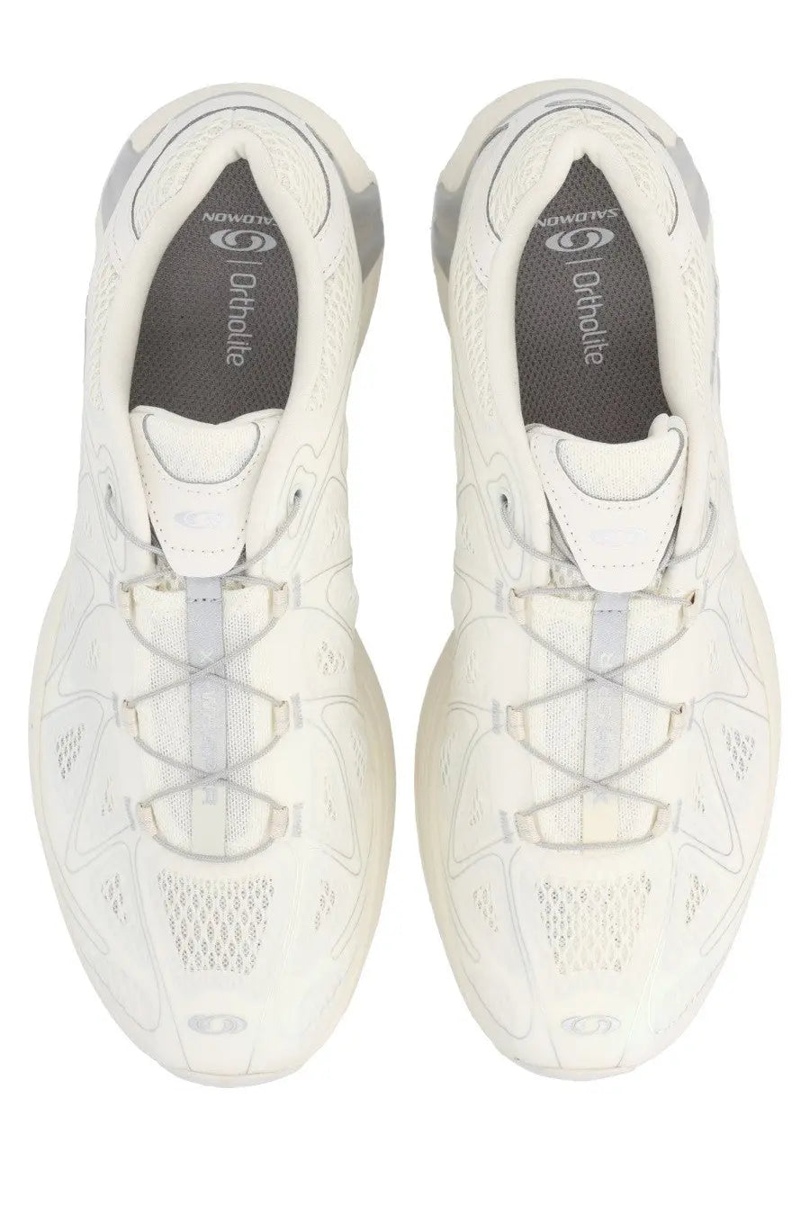 White salomon unisex sneaker xt whisper void with ortholite sole and breathable mesh upper in sleek minimalist design