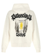 Balenciaga Salon De Couture Hoodie White, view 2