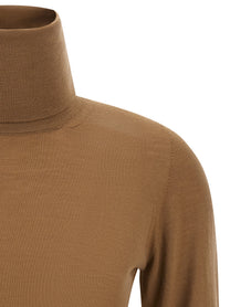 Max Mara Saluto Turtleneck Sweater Beige