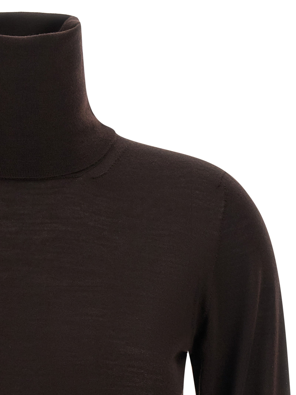 Max Mara Saluto Turtleneck Sweater Brown