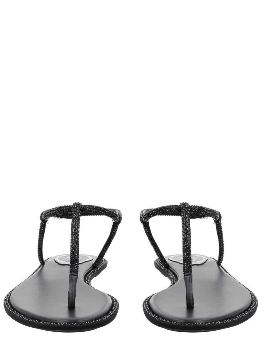 Rene Caovilla Women's Sandal Diana Black