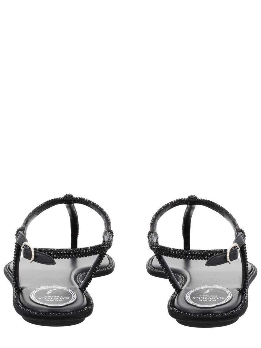 Rene Caovilla Women's Sandal Diana Black