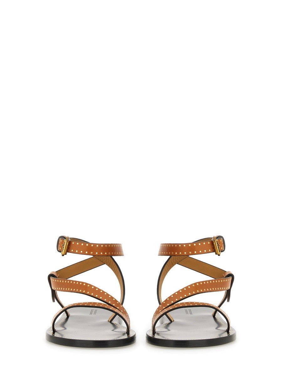 ISABEL MARANT Women's Sandal Jopee Brown, view 4