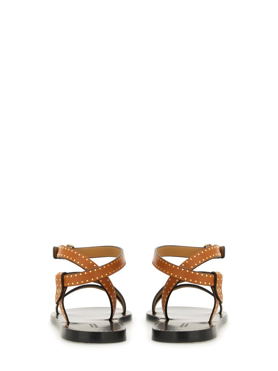 ISABEL MARANT Women's Sandal Jopee Brown, view 3
