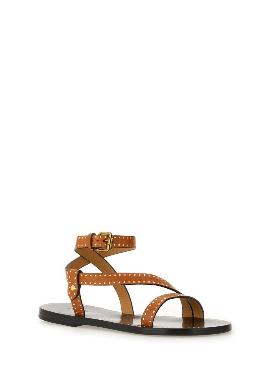 ISABEL MARANT Women's Sandal Jopee Brown, view 2