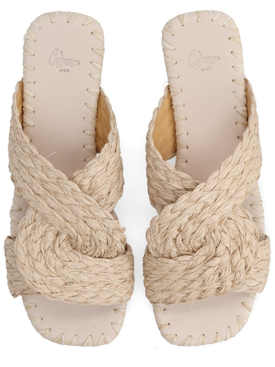 Castañer Women's Sandal Padme White