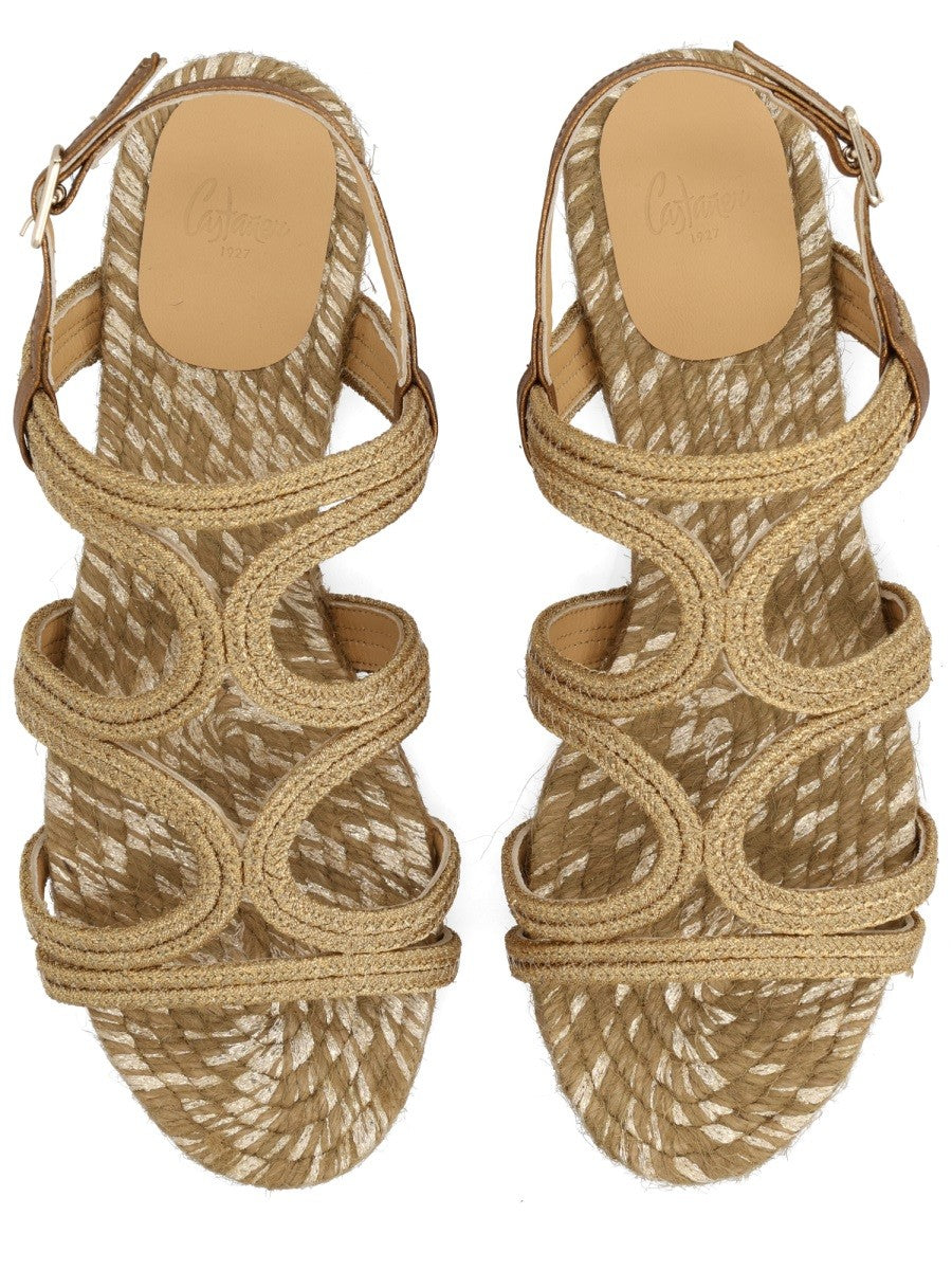 Castañer Women's Sandal Pitra Gold
