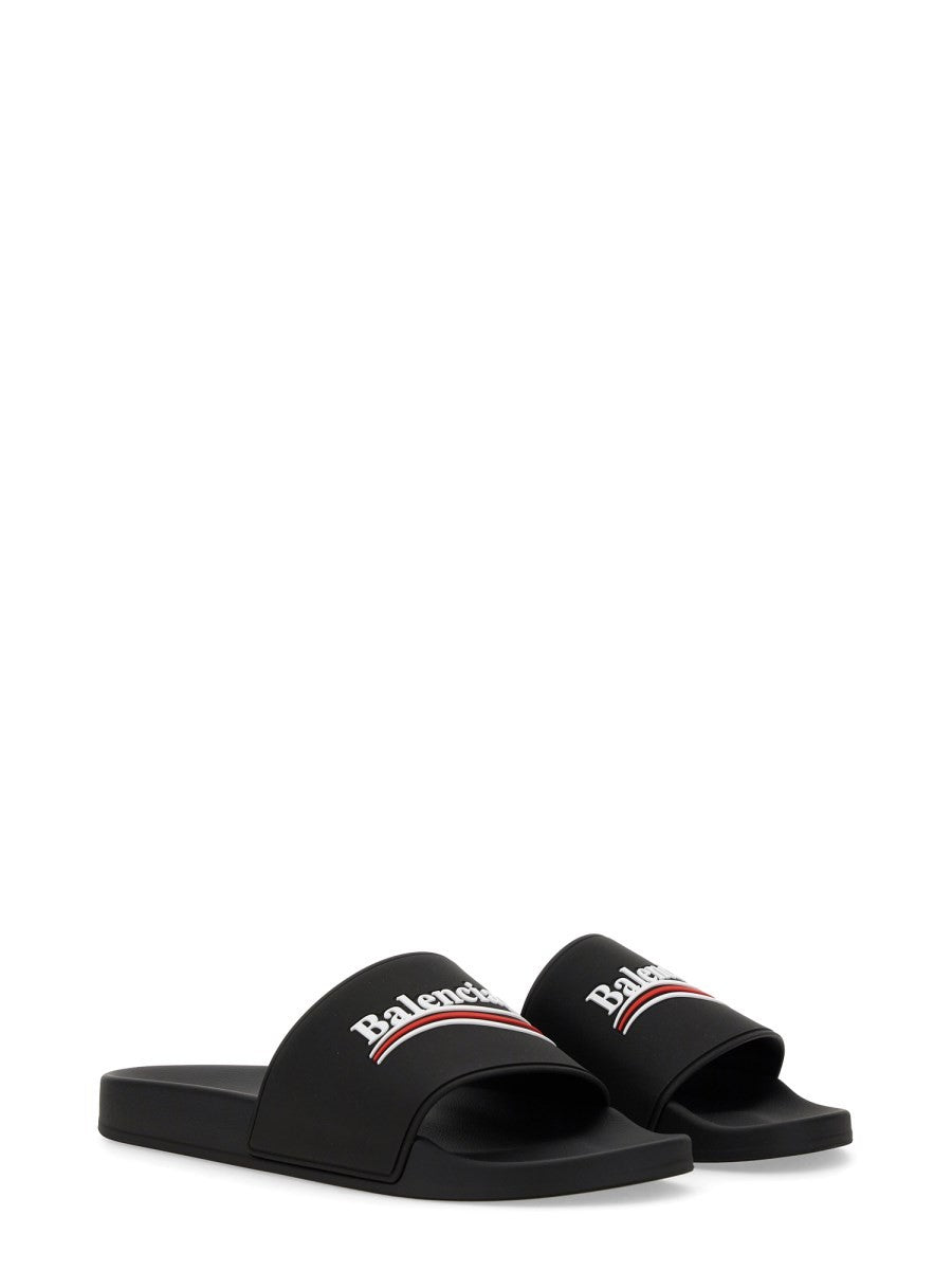 Balenciaga Men's Sandal Pool Slide Black