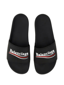 Balenciaga Men's Sandal Pool Slide Black