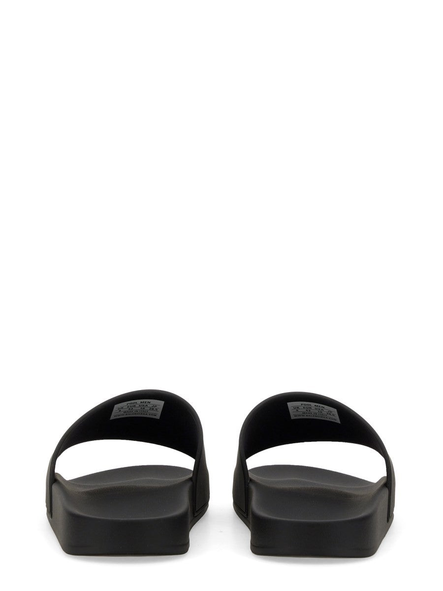 Balenciaga Men's Sandal Pool Slide Black
