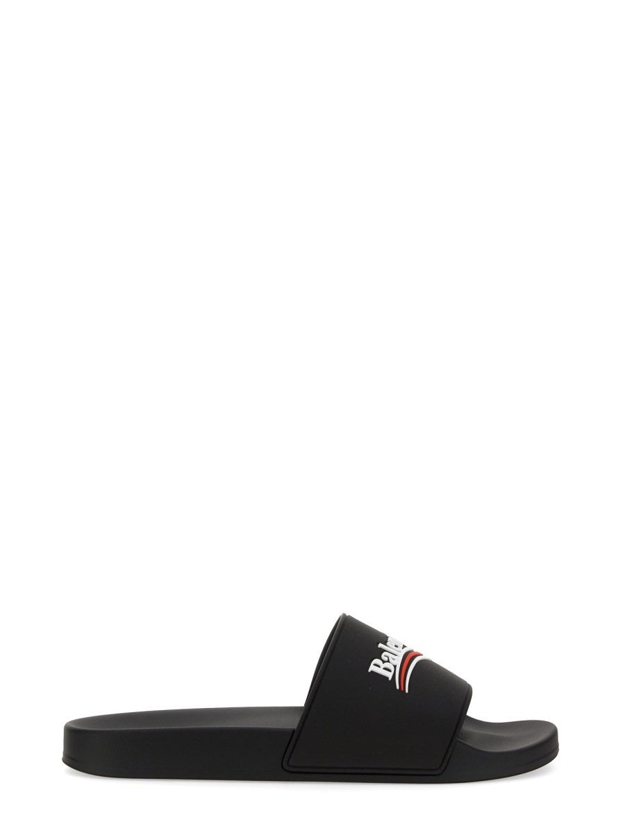 Balenciaga Men's Sandal Pool Slide Black