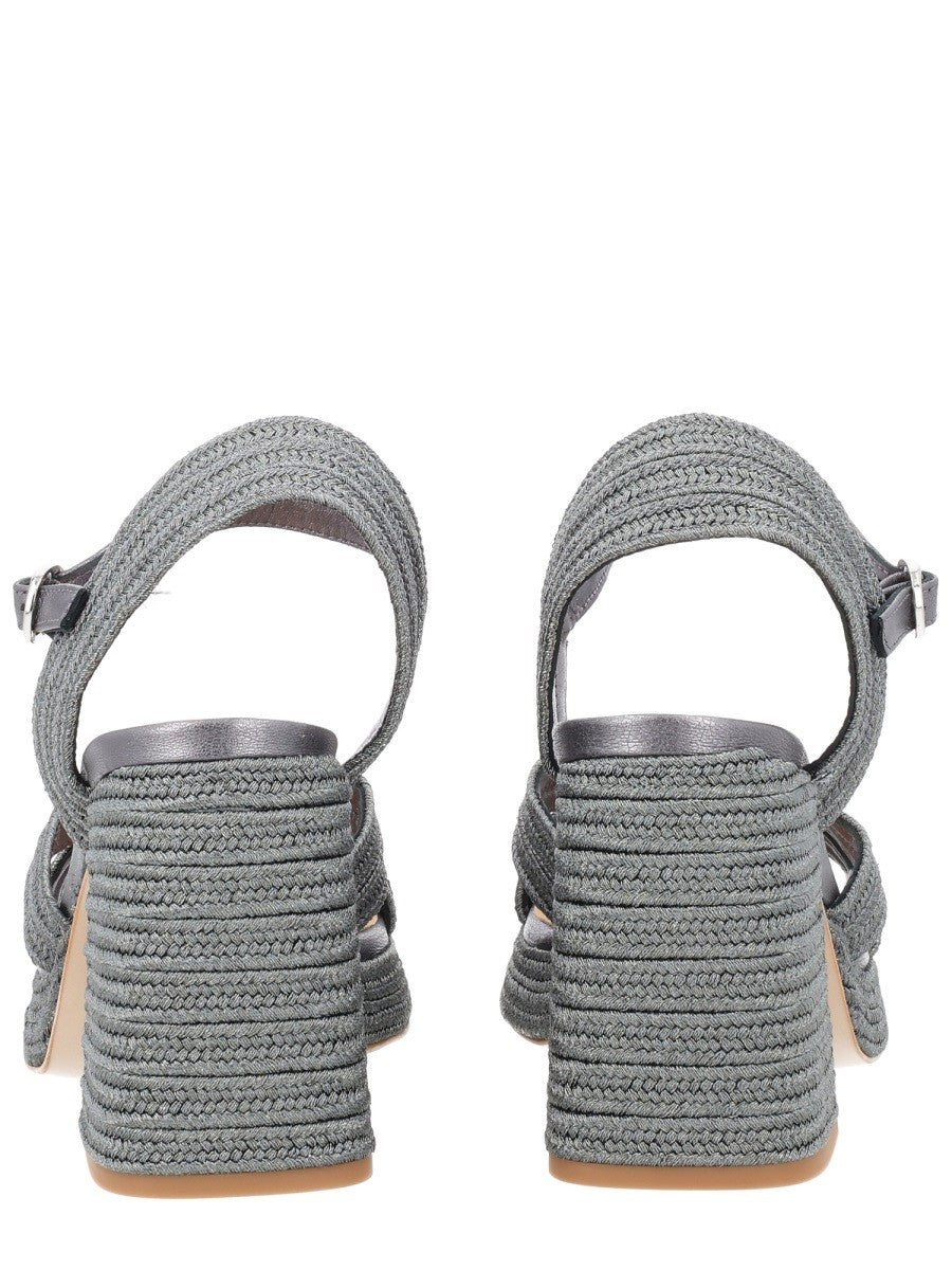 Castañer Women's Sandal Valley Silver