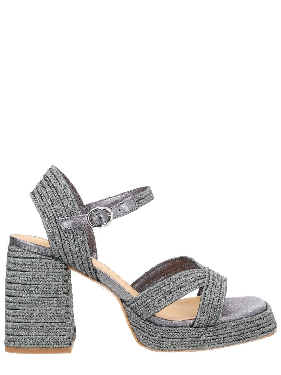 Castañer Women's Sandal Valley Silver