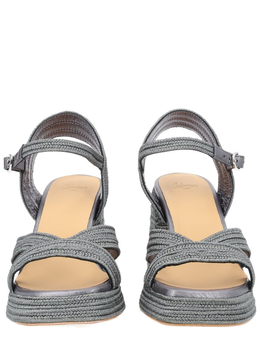 Castañer Women's Sandal Valley Silver