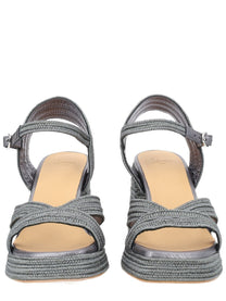 Castañer Women's Sandal Valley Silver