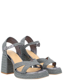 Castañer Women's Sandal Valley Silver
