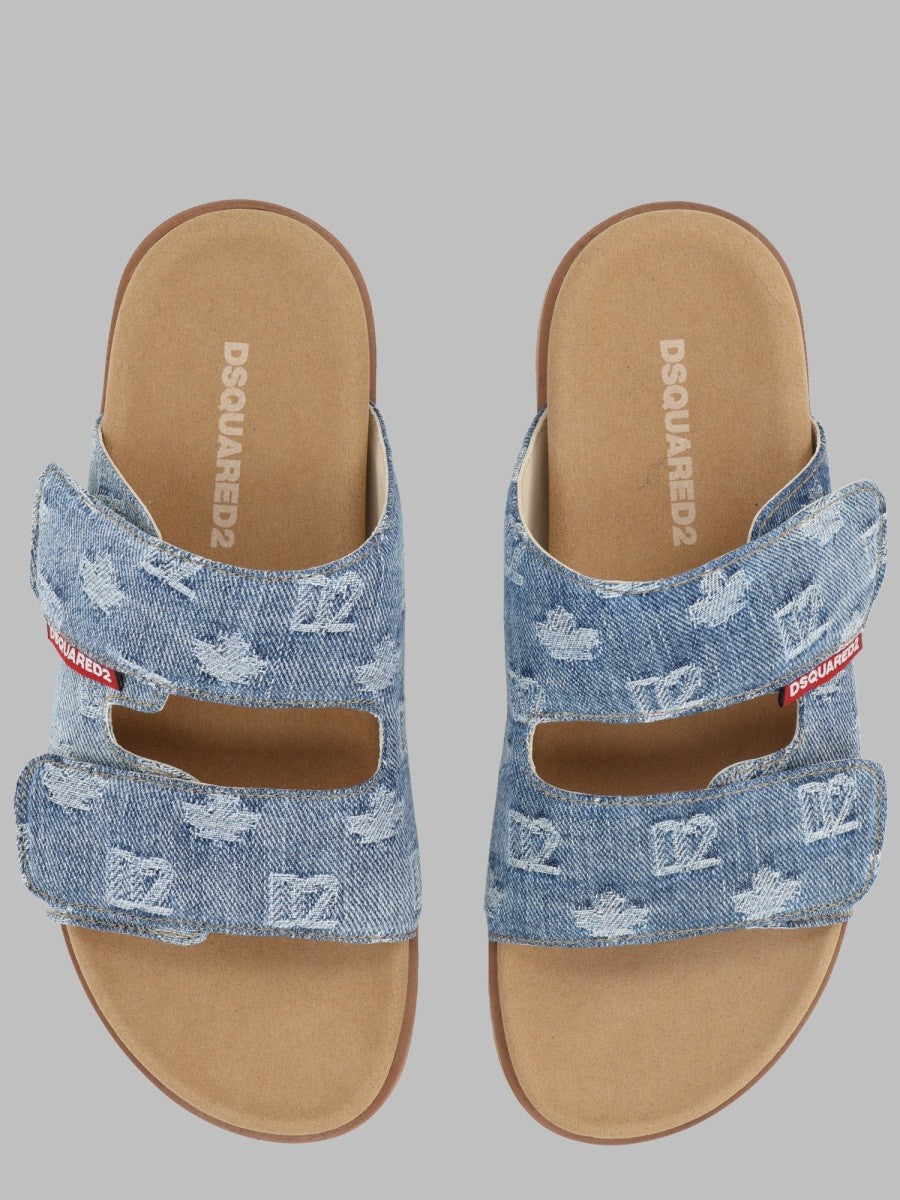 Dsquared2 Men's Sandalo Doppia Fascia Multicolor