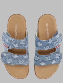 Dsquared2 Men's Sandalo Doppia Fascia Multicolor