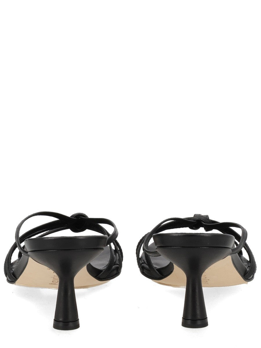 Aeyde Women's Sandalo Abby Con Tacco Black