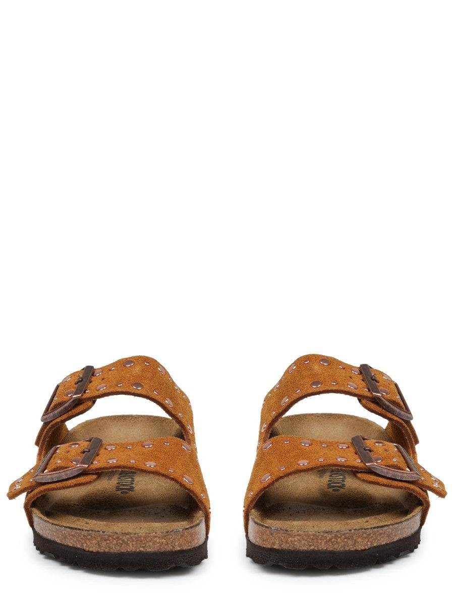 Birkenstock Unisex Sandalo Arizona Rivet Brown