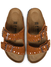 Birkenstock Unisex Sandalo Arizona Rivet Brown