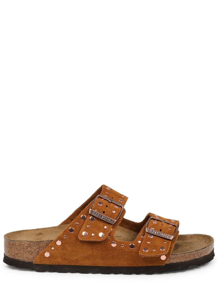 Birkenstock Unisex Sandalo Arizona Rivet Brown
