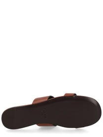 Saint Laurent Women's Sandalo Babylone Brown