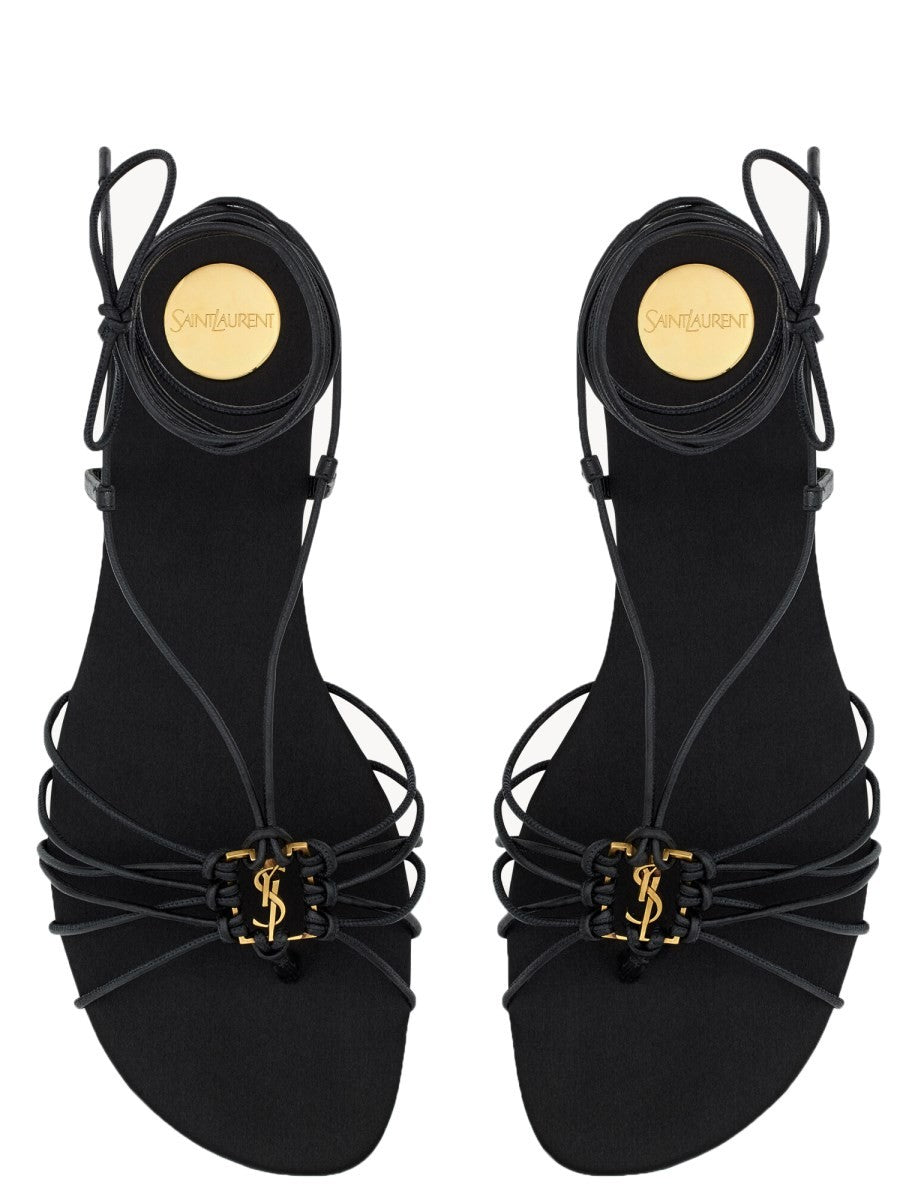 Saint Laurent Women's Sandalo Babylone Black