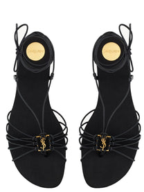 Saint Laurent Women's Sandalo Babylone Black