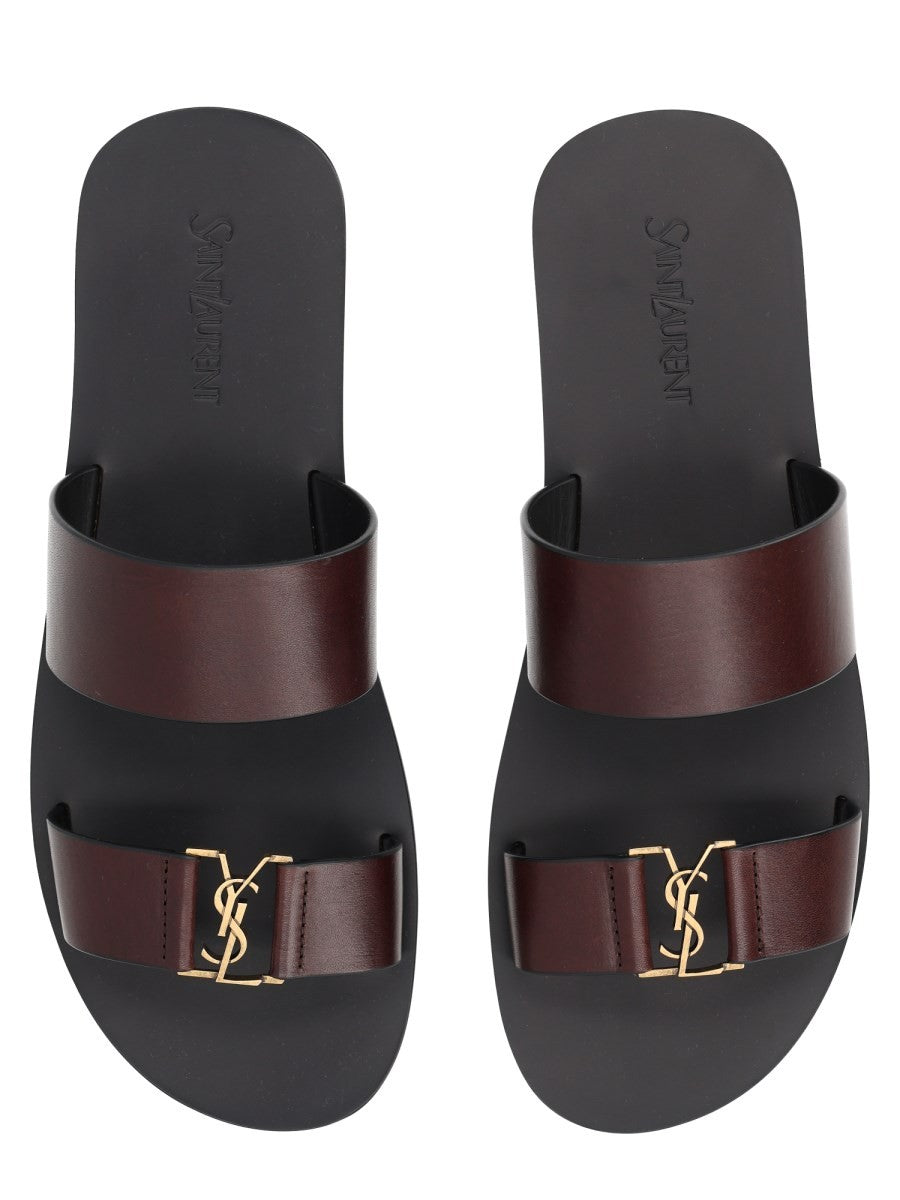 Saint Laurent Men's Sandalo Babylone Black