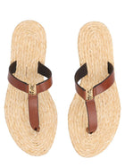 Saint Laurent Women's Babylone Sandals Brown, view 5
