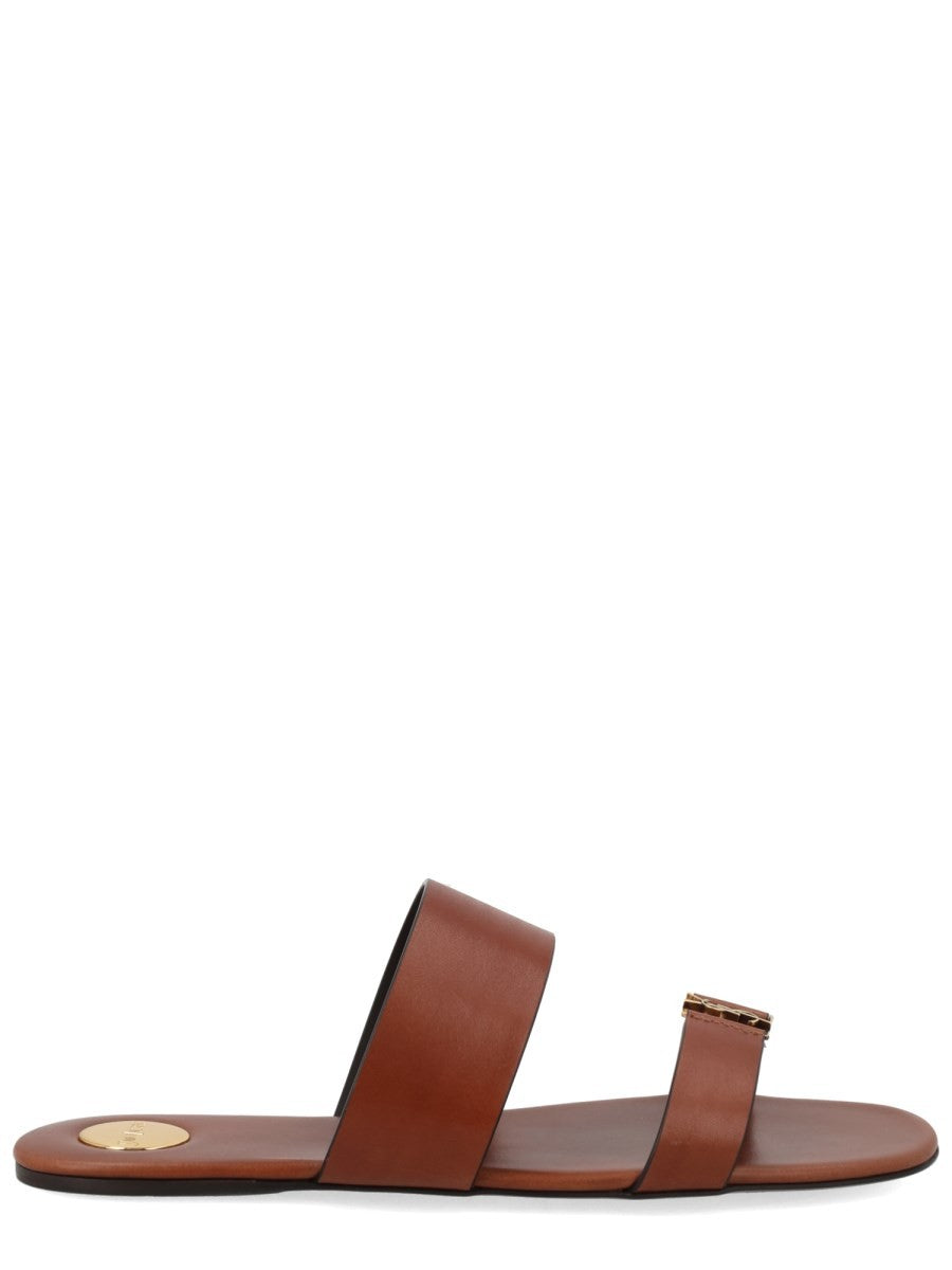 Saint Laurent Women's Sandalo Babylone Brown