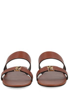 Saint Laurent Women's Babylone Sandals Brown, view 3