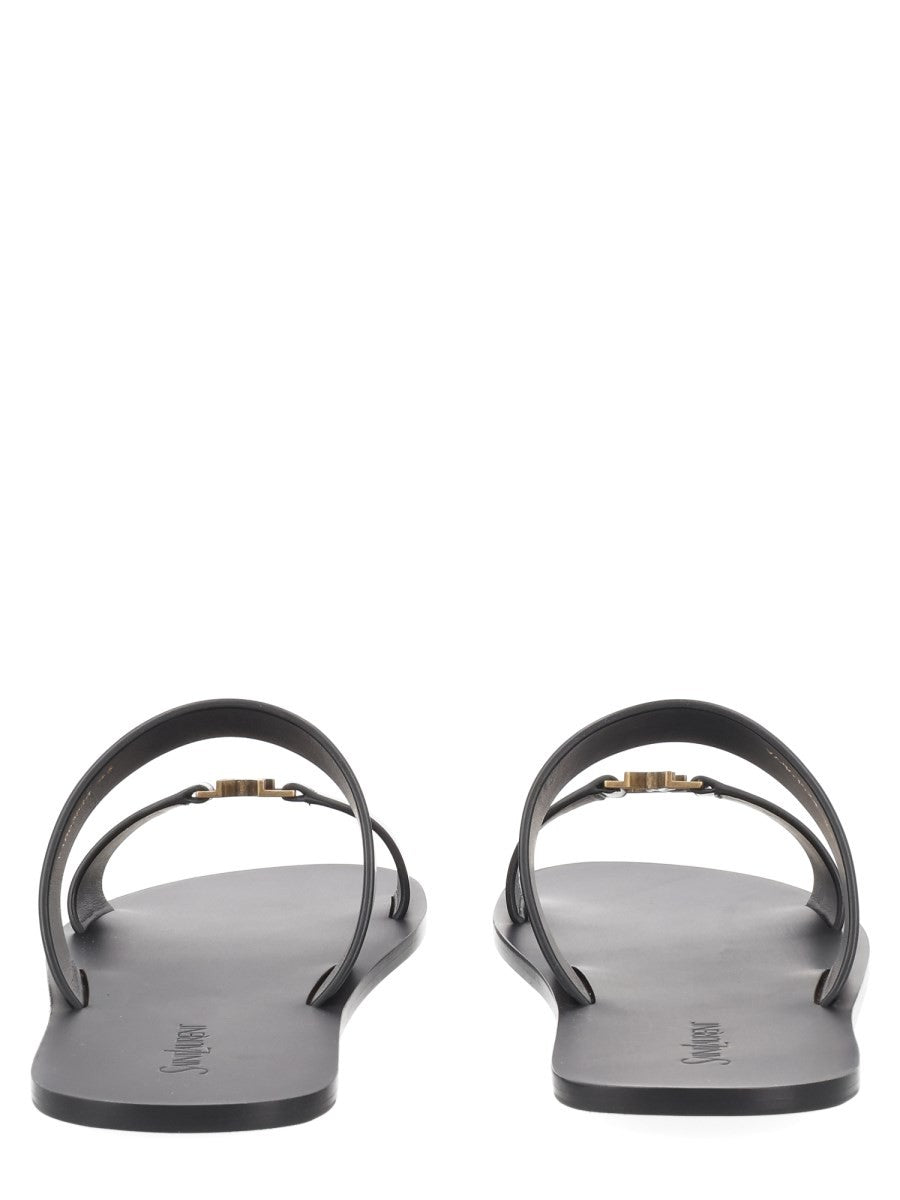 Saint Laurent Men's Sandalo Babylone Black