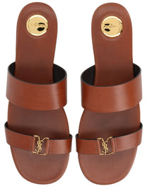 Saint Laurent Women's Sandalo Babylone Brown