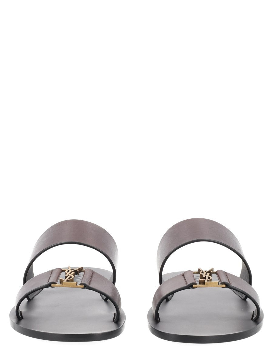 Saint Laurent Men's Sandalo Babylone Black