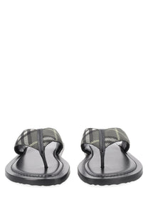 Burberry Men's Sandalo Check Pavillon Multicolor