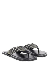 Burberry Men's Sandalo Check Pavillon Multicolor