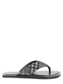 Burberry Men's Sandalo Check Pavillon Multicolor