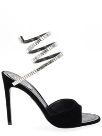 Rene Caovilla Women's Sandalo Cleo Spark Con Tacco Black