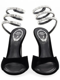 Rene Caovilla Women's Sandalo Cleo Spark Con Tacco Black