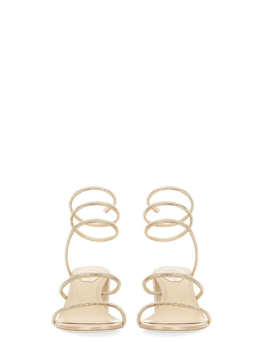 Rene Caovilla Women's Sandalo Cleo Con Tacco Beige
