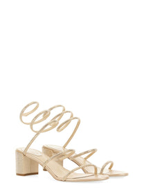 Rene Caovilla Women's Sandalo Cleo Con Tacco Beige