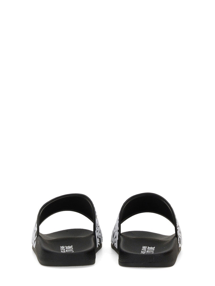 Versace Jeans Couture Men's Sandalo Con Black